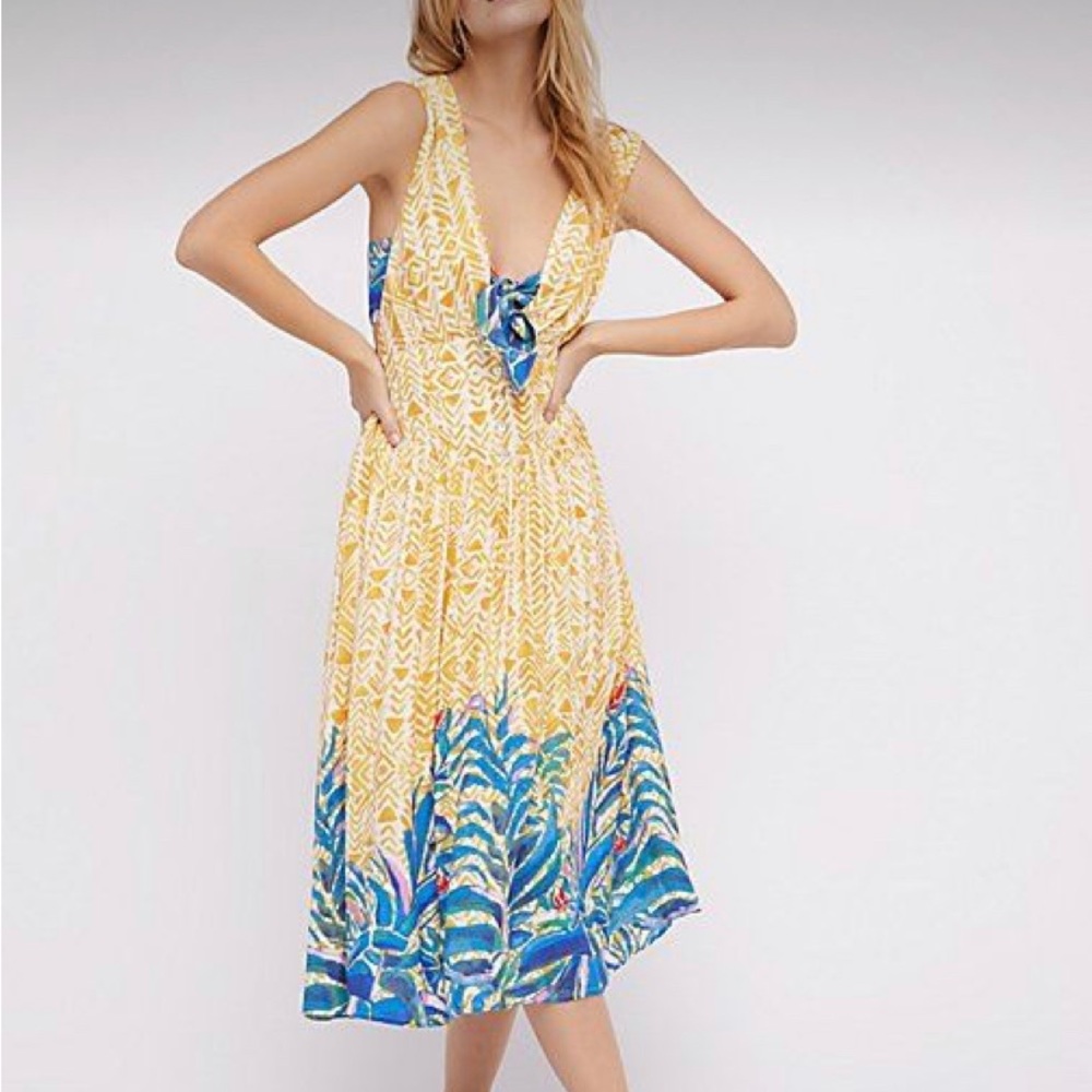 COPY - Free People Deep V Maxi Dress